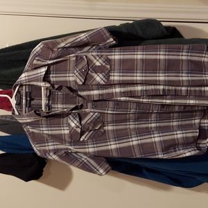 Beverly hills polo club ss button up large